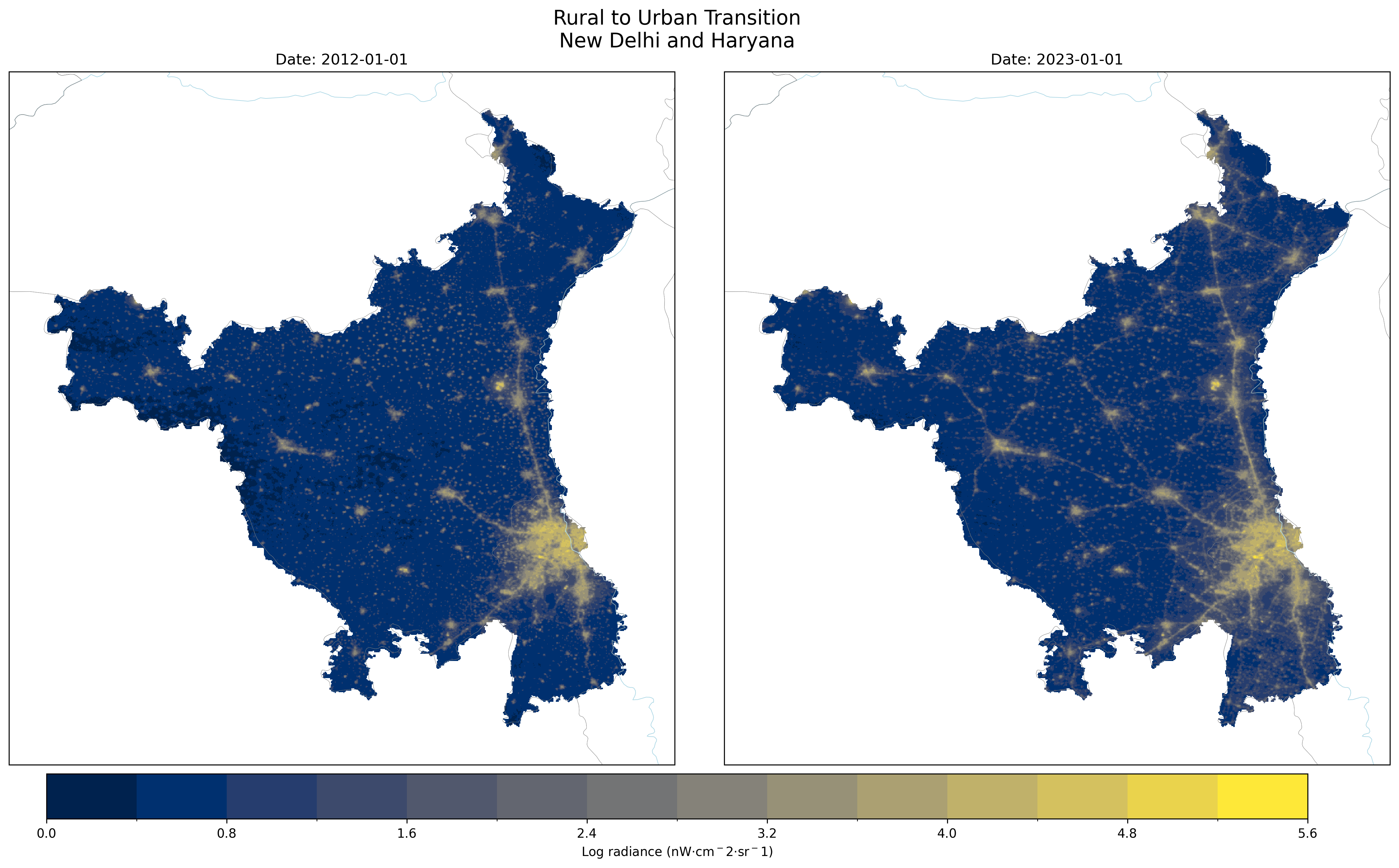 Urban Development in Delhi and Haryana